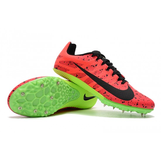 Nike Air Zoom Rival S9 Low-top Red Black Green Track Running Shoes 