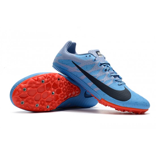 Nike Air Zoom Rival S9 Low-top Red Grey Blue Red Track Running Shoes 