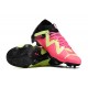 Puma Future Ultimate FG Low-Top Green Black Pink For Women And Men Soccer Cleats 