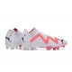 Puma Future Ultimate FG Low-Top White Pink For Men Soccer Cleats 