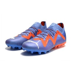 Puma Future Ultimate MG Low-Top Blue Red For Women And Men Soccer Cleats 