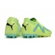 Puma Future Ultimate MG Low-Top Green Turqoise For Women And Men Soccer Cleats 