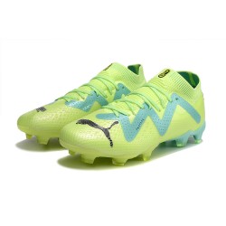 Puma Future Ultimate MG Low-Top Green Turqoise For Women And Men Soccer Cleats 