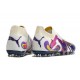 Puma Future Ultimate MG Low-Top White Purple Blue For Women And Men Soccer Cleats 