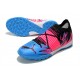 Puma Future Z 1.1 TF Low-Top Pink Blue Black Men Soccer Cleats 