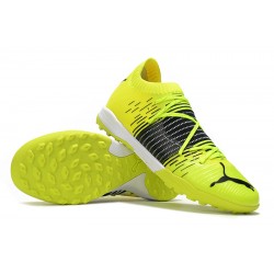 Puma Future Z 1.1 TF Low-Top Yellow Black Men Soccer Cleats 