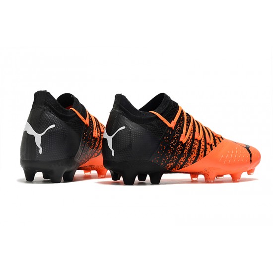 Puma Future Z 1.3 FG Low-Top Black Orange For Women And Men Soccer Cleats 