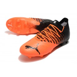 Puma Future Z 1.3 FG Low-Top Black Orange For Women And Men Soccer Cleats 