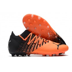 Puma Future Z 1.3 Instinct FG Low-Top Black Orange For Men Soccer Cleats 