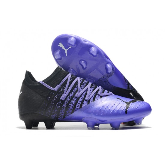 Puma Future Z 1.3 Instinct FG Low-Top Black Purple For Women And Men Soccer Cleats 