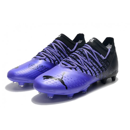 Puma Future Z 1.3 Instinct FG Low-Top Black Purple For Women And Men Soccer Cleats 