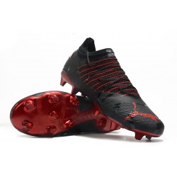 Puma Future Z 1.3 Instinct FG Low-Top Black Red For Men Soccer Cleats 