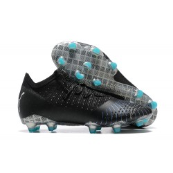 Puma Future Z 1.3 Instinct FG Low-Top Black Sliver Blue For Men Soccer Cleats 