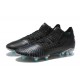 Puma Future Z 1.3 Instinct FG Low-Top Black Sliver Blue For Men Soccer Cleats 