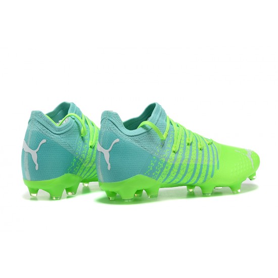 Puma Future Z 1.3 Instinct FG Low-Top Turqoise Green For Men Soccer Cleats 