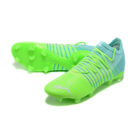 Puma Future Z 1.3 Instinct FG Low-Top Turqoise Green For Men Soccer Cleats 