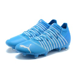 Puma Future Z 1.3 Instinct FG Low-Top White Blue For Men Soccer Cleats 