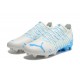 Puma Future Z 1.3 Instinct FG Low-Top White Blue For Women And Men Soccer Cleats 