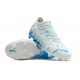 Puma Future Z 1.3 Instinct FG Low-Top White Blue For Women And Men Soccer Cleats 