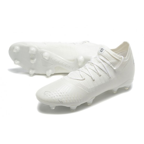 Puma Future Z 1.3 Instinct FG Low-Top White For Men Soccer Cleats 