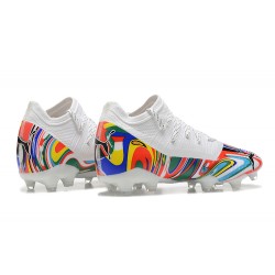 Puma Future Z 1.3 Instinct FG Low-Top White Multi For Men Soccer Cleats 