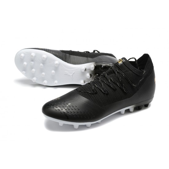 Puma Future Z 1.3 Instinct MG Low-Top Black White For Men Soccer Cleats 