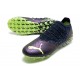 Puma Future Z 1.3 Instinct MG Low-Top Purple Green For Men Soccer Cleats 