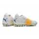 Puma Future Z 1.3 Instinct MG Low-Top White Blue Yellow For Men Soccer Cleats 