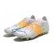 Puma Future Z 1.3 Instinct MG Low-Top White Blue Yellow For Men Soccer Cleats 