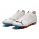 Puma Future Z 1.3 Instinct MG Low-Top White Red Yellow For Men Soccer Cleats 