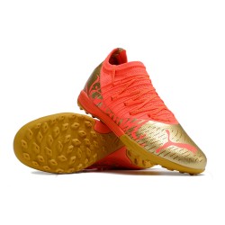 Puma Future Z 1.3 Instinct TF Low-Top Red Gold For Men Soccer Cleats 