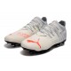 Puma Future Z 1.3 Instinct tf Low-Top Grey Black White For Men Soccer Cleats 