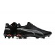 Puma King Ultimate Icon MG Low-Top Black Orange For Men Soccer Cleats 