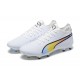 Puma King Ultimate Icon MG Low-Top White Multi For Men Soccer Cleats 