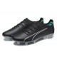 Puma Ultra Ultimate FG Low-Top Black Blue For Men Soccer Cleats 