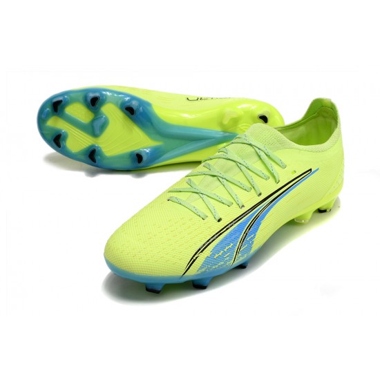 Puma Ultra Ultimate FG Low-Top Green Turqoise For Men Soccer Cleats 