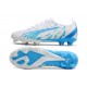 Puma Ultra Ultimate FG Low-Top White Blue For Men Soccer Cleats 