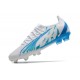 Puma Ultra Ultimate FG Low-Top White Blue For Men Soccer Cleats 