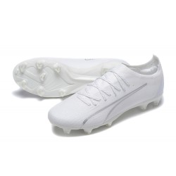 Puma Ultra Ultimate FG Low-Top White For Men Soccer Cleats 