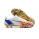 Puma Ultra Ultimate FG Low-Top White Gold For Men Soccer Cleats 