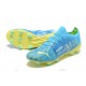 Puma ultra 1.4 FG Low-Top Blue Yellow And Green For Men Soccer Cleats 