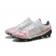 Puma ultra 1.4 FG Low-Top White Black And Red For Men Soccer Cleats 